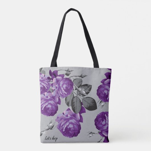 Lilac Rose Shopper Tasche (Rückseite)