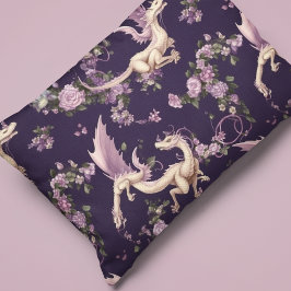 Lilac, Rose und Pillowcase für weiße Drachen Kissenbezug