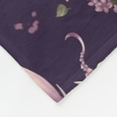 Lilac, Rose und weiße Drachen Fleece Blanket (Ecke)
