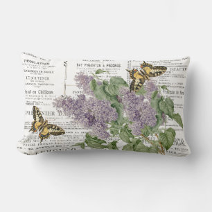 Lilac Schwalbenschwanz Schmetterling Französische  Lendenkissen
