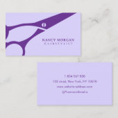 Lilac Scissy Lila Visitenkarte (Vorne/Hinten)