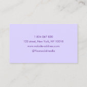 Lilac Scissy Lila Visitenkarte (Rückseite)