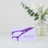 Lilac Scissy Lila Visitenkarte (Stehend Vorderseite)