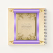 Lilac Scroll Foto Budget Quinceañera Gästebuch Notizblock (Rückseite)