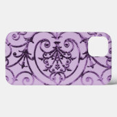 Lilac scrollwork muster Case-Mate iPhone case (Rückseite (Horizontal))