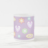 Lilac shapes mug mattglastasse (Mittel)