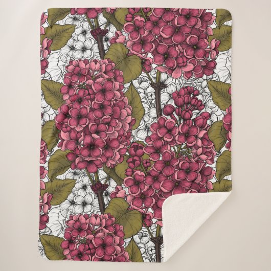 Lilac Sherpadecke (Vorderseite)