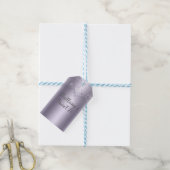 Lilac Shimmer Flutter Butterfly Sweet 16 Party Geschenkanhänger (Mit Garn)