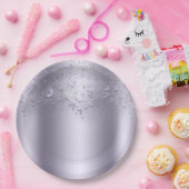 Lilac Shimmer Flutter Butterfly Sweet 16 Party Pappteller (Party)