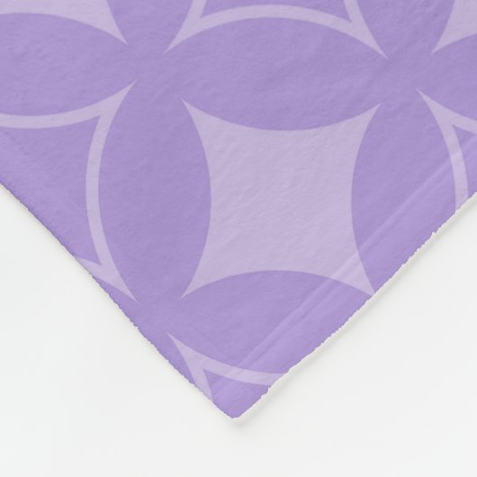 Lilac Shippo Muster Fleecedecke (Ecke)