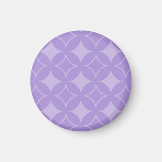 Lilac Shippo Muster Magnet (Vorne)