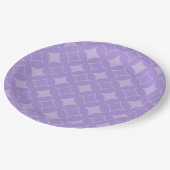Lilac Shippo Muster Pappteller (Schrägansicht)
