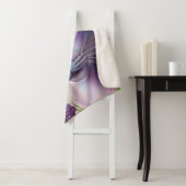 Lilac Siamese cat in Lilac Blume auf Aquamarinen Sherpadecke (Beispiel)