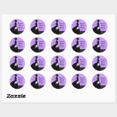 Lilac Silhouette Bride Brautparty Sticker (Blatt)