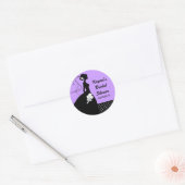 Lilac Silhouette Bride Brautparty Sticker (Umschlag)