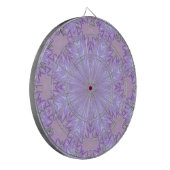 Lilac Silk Christmas Abstrakt Dartscheibe (Vorderseite Links)
