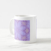 Lilac Silk Christmas Abstrakt Kaffeetasse (Vorderseite Links)
