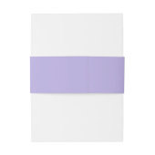 Lilac Simple Minimal Monogram Wedding Einladung Einladungsbanderole (Rückseitenbeispiel)