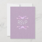 Lilac Simplicity UAWG mit Entree RSVP Karte (Rückseite)