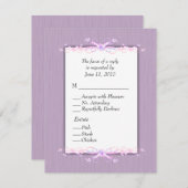 Lilac Simplicity UAWG mit Entree RSVP Karte (Vorne/Hinten)