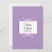 Lilac Simplizität Traditionelle Einladung zur Hoch (Rückseite)