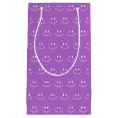 Lilac Smile Pattern Geschenktasche Kleine Geschenktüte (Vorderseite)