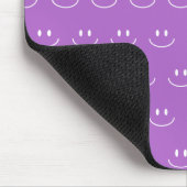Lilac Smile Pattern Mouse Pad Mousepad (Ecke)