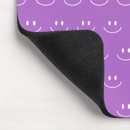 Lilac Smile Pattern Mouse Pad Mousepad (Ecke)