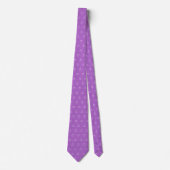 Lilac Smile Pattern Neck Tie Krawatte (Vorderseite)