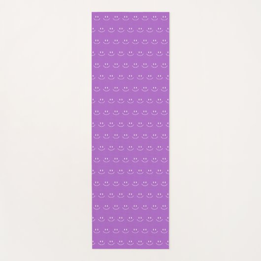 Lilac Smile Pattern Yoga Mat Yogamatte (Vorderseite)