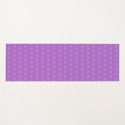 Lilac Smile Pattern Yoga Mat Yogamatte (Vorderseite (Horizontal))