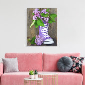 Lilac Sneakers Leinwanddruck (Insitu (Wohnzimmer))