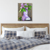 Lilac Sneakers Leinwanddruck (Insitu (Schlafzimmer))