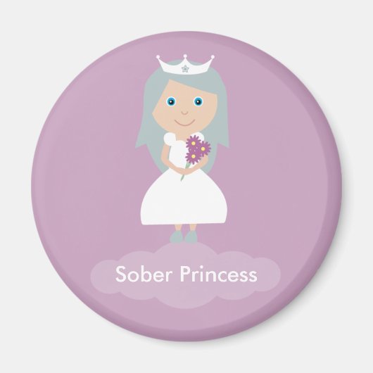 Lilac Sober Princess Magnet (Vorne)