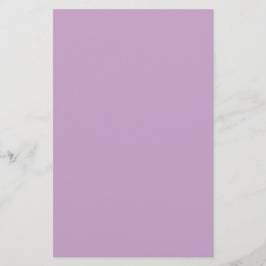 Lilac Solid Color Briefpapier (Vorderseite)