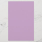 Lilac Solid Color Briefpapier (Rückseite)
