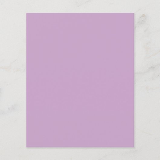 Lilac Solid Color Flyer Paper (Vorne)