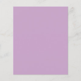 Lilac Solid Color Flyer Paper