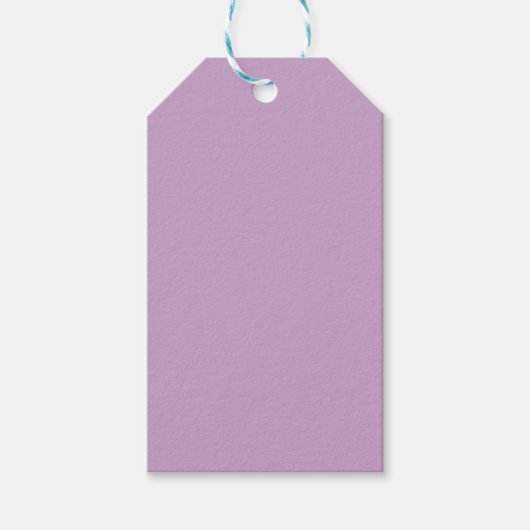 Lilac Solid Color Geschenkanhänger (Vorderseite)