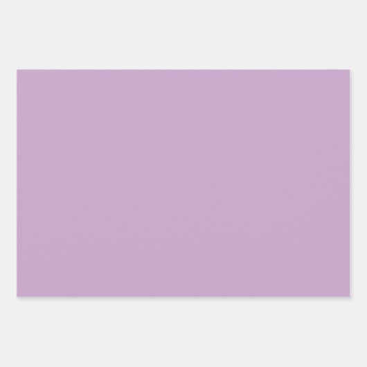 Lilac Solid Color Geschenkpapier Set (Vorderseite)