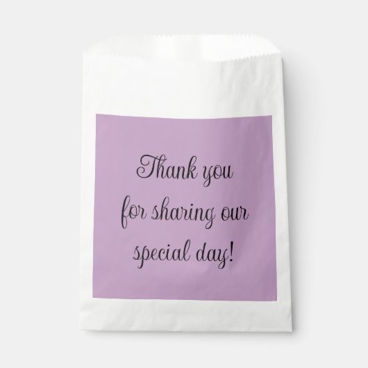 Lilac Solid Color Geschenktütchen (Vorderseite)