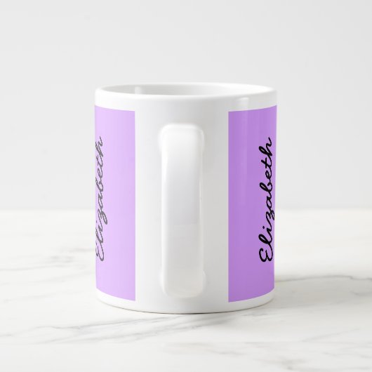 Lilac Solid Color Jumbo-Tasse (Rückseite)