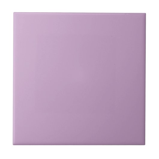 Lilac Solid Color | Klassisches Elegant Fliese (Vorderseite)