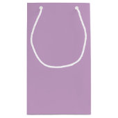 Lilac Solid Color Kleine Geschenktüte (Rückseite)