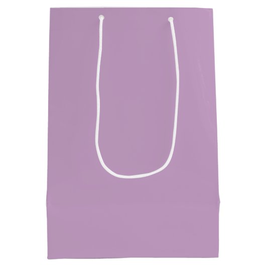 Lilac Solid Color Mittlere Geschenktüte (Rückseite)