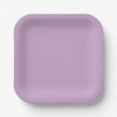 Lilac Solid Color Pappteller (Vorderseite)
