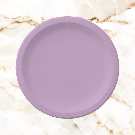 Lilac Solid Color Pappteller