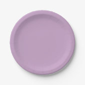 Lilac Solid Color Pappteller (Vorderseite)