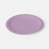 Lilac Solid Color Pappteller (Schrägansicht)