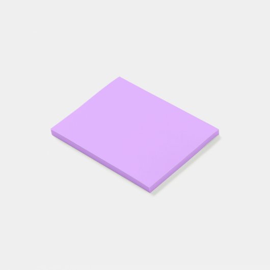 Lilac Solid Color Post-it Klebezettel (angewinkelt)